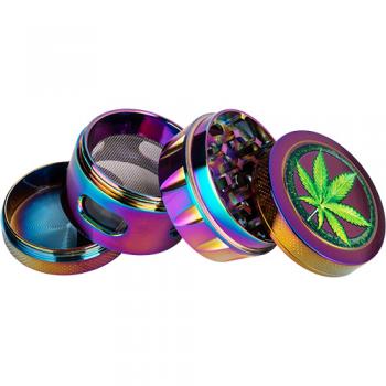 Grinder Metal Skulls/Leaves 4 tlg.  43mm Zorr 12er T-Dsp.